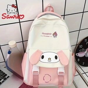 My Melody Graphic Backpack with Plushie | Perfect for Everyday